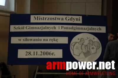 Mistrzostwa Szkół Gdyńskich 2006 # Armwrestling # Armpower.net