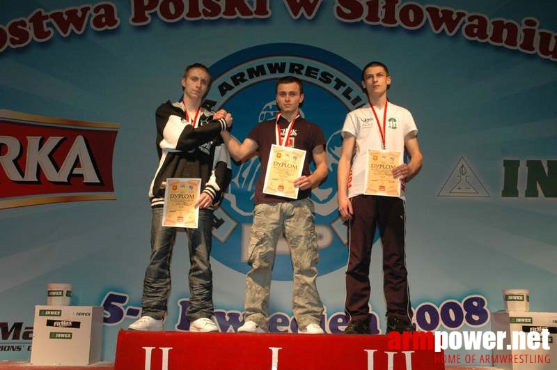 Mistrzostwa Polski 2008 - Lewa ręka # Siłowanie na ręce # Armwrestling # Armpower.net