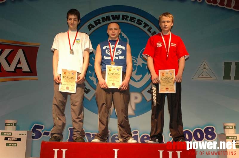 Mistrzostwa Polski 2008 - Lewa ręka # Siłowanie na ręce # Armwrestling # Armpower.net