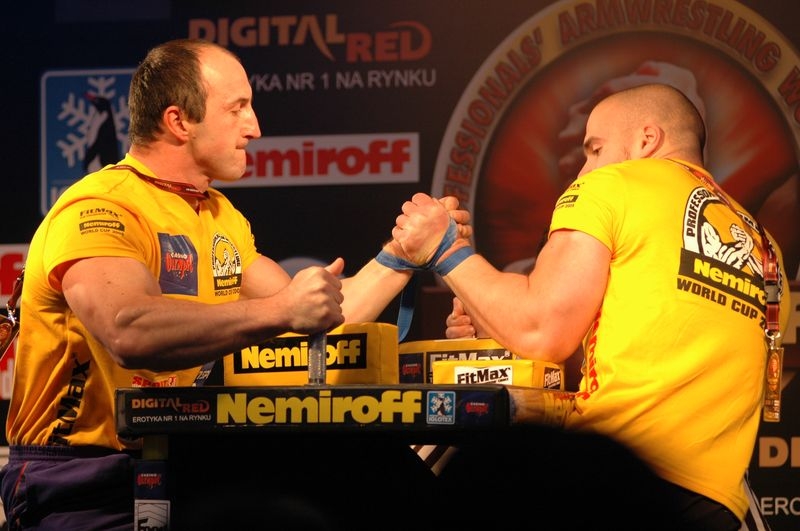 Nemiroff 2008 - Day 1 - Left hand # Siłowanie na ręce # Armwrestling # Armpower.net