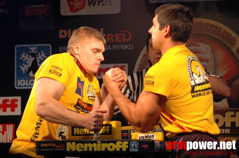 Nemiroff 2008 - Day 1 - Left hand # Siłowanie na ręce # Armwrestling # Armpower.net