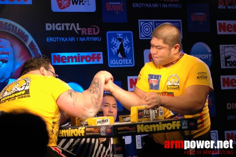 Nemiroff 2008 - Day 2 - Right hand # Siłowanie na ręce # Armwrestling # Armpower.net