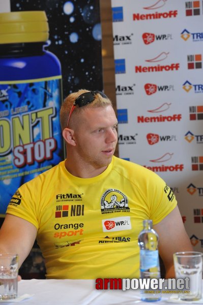 Nemiroff 2012 - Press Conference # Siłowanie na ręce # Armwrestling # Armpower.net