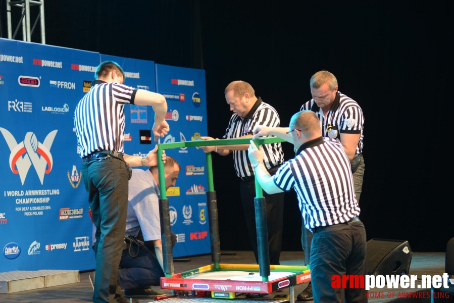 World Armwrestling Championship for Disabled 2014, Puck, Poland - left hand # Armwrestling # Armpower.net