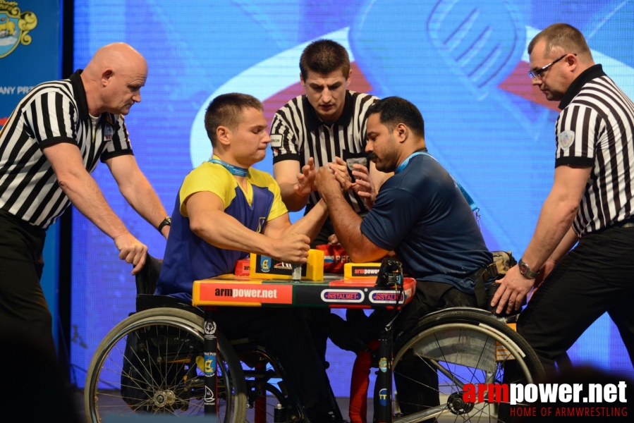 World Armwrestling Championship for Disabled 2014, Puck, Poland - left hand # Aрмспорт # Armsport # Armpower.net