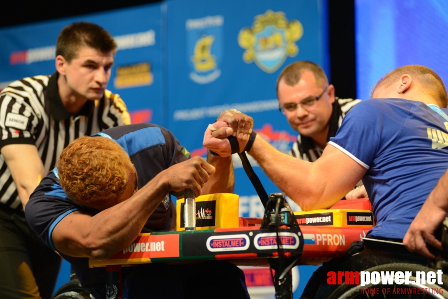 World Armwrestling Championship for Disabled 2014, Puck, Poland - left hand # Aрмспорт # Armsport # Armpower.net