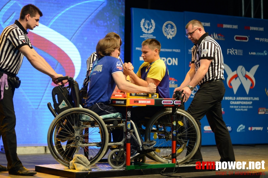 World Armwrestling Championship for Disabled 2014, Puck, Poland - left hand # Siłowanie na ręce # Armwrestling # Armpower.net