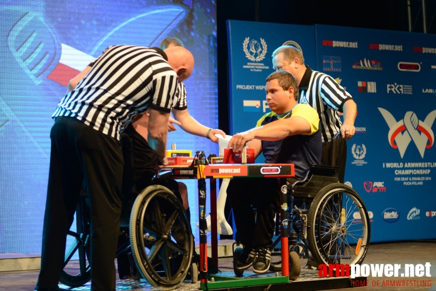 World Armwrestling Championship for Disabled 2014, Puck, Poland - right hand # Aрмспорт # Armsport # Armpower.net