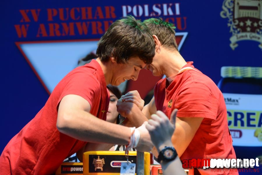 XV Puchar Polski 2014 - lewa ręka - eliminacje # Siłowanie na ręce # Armwrestling # Armpower.net