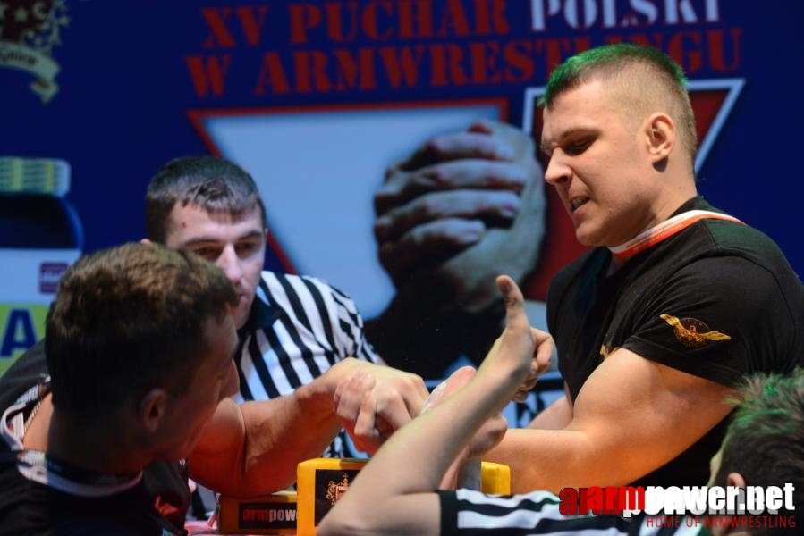 XV Puchar Polski 2014 - lewa ręka - eliminacje # Siłowanie na ręce # Armwrestling # Armpower.net