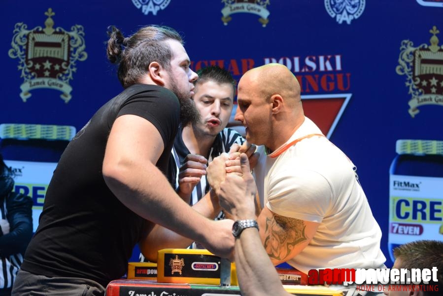 XV Puchar Polski 2014 - lewa ręka - eliminacje # Siłowanie na ręce # Armwrestling # Armpower.net