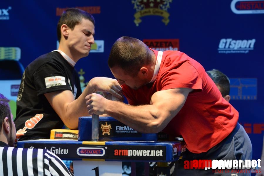 XV Puchar Polski 2014 - prawa ręka - eliminacje # Siłowanie na ręce # Armwrestling # Armpower.net