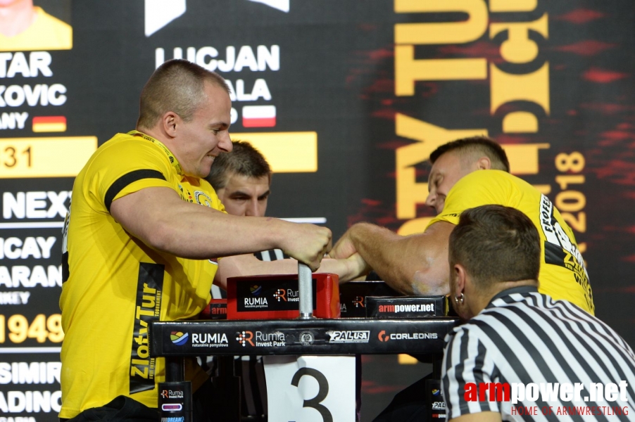 Zloty Tur 2018 - eliminations left hand # Armwrestling # Armpower.net