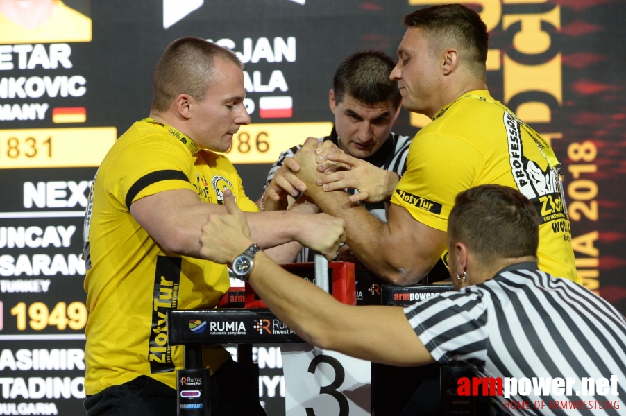 Zloty Tur 2018 - eliminations left hand # Siłowanie na ręce # Armwrestling # Armpower.net