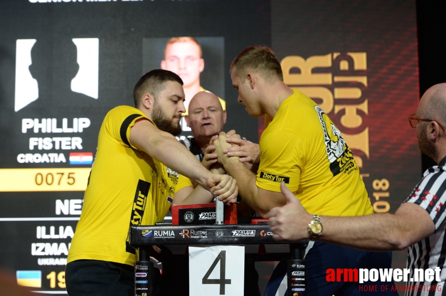 Zloty Tur 2018 - eliminations left hand # Armwrestling # Armpower.net